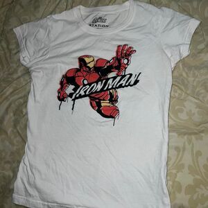 Marvel STATION Iron Man White T-shirt